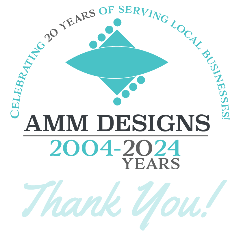 AMM Designs 20 Year Logo